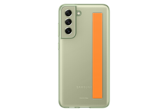 SAMSUNG CLEAR STRAP COVER OLIVE GREEN S21 FE