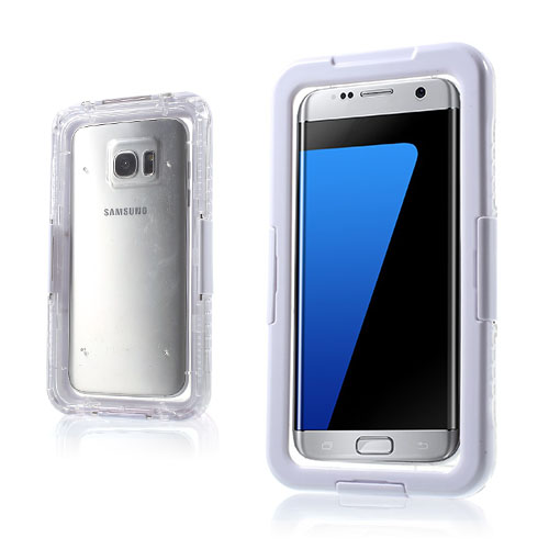 IP68 Samsung Galaxy S7 Edge Vesitiivis Kotelo - Valkoinen