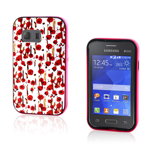 Westergaard Samsung Galaxy Young 2 Suojakuori - Punaiset Kukat