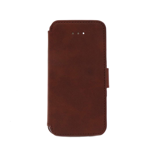 NovaNL Bookcase Volume 1.0 suojakotelo Apple iPhone 5 / 5S / SE - ruskea