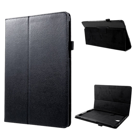 Samsung Galaxy Tab S4 Synteetti Nahkainen tabletti Suojakotelo Jalkatuella - Musta