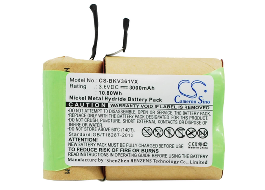 Black+Decker V3600 V3603 V3610 akku 3000mAh / 10.80Wh