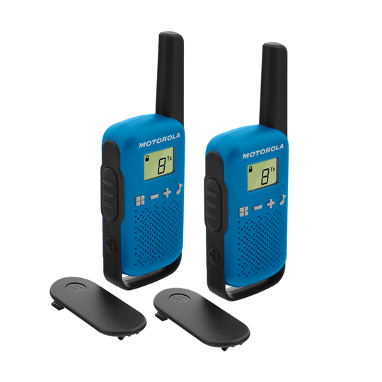 Motorola Talkabout T42 radiopuhelin tuplapakkaus sininen