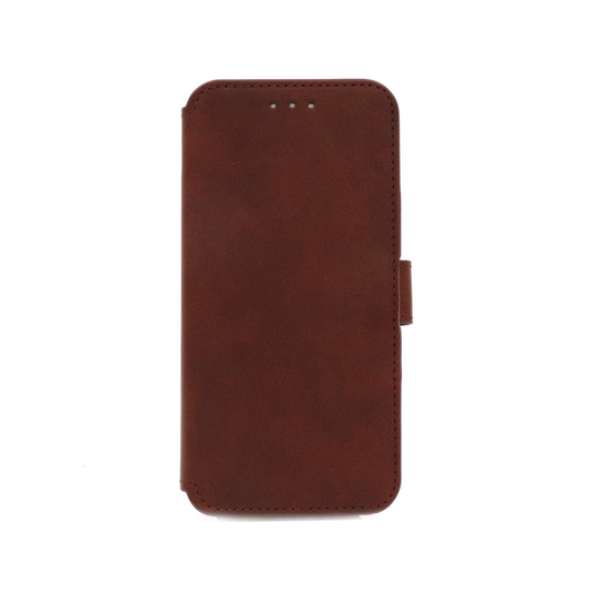 NovaNL Bookcase Volume 1.0 suojakotelo Samsung Galaxy A01 - ruskea