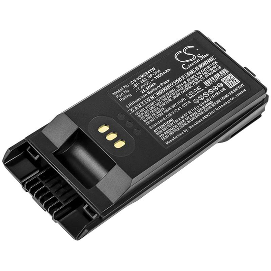 Icom IC-F3400 IC-F3400D IC-F3400DP akku 3500mAh / 25.90Wh