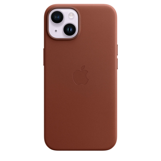 APPLE IPhone 14 Leather Case MgS Umber