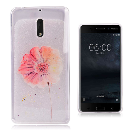 Nokia 6 trendikäs suojakuori - Eloisa kukka