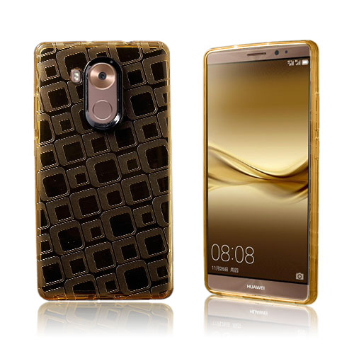 Valdemar Huawei Mate 8 Neliö Kuvio TPU Kuori - Kulta