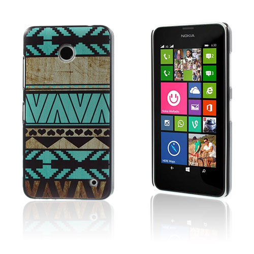 Persson Nokia Lumia 630/635 Kuori - Geometriset Hahmot Ja Maisema