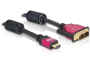 This HDMI To DVI Cable By Delock Supports The Data Transfer In Both Directions. Thus It Can Be Used