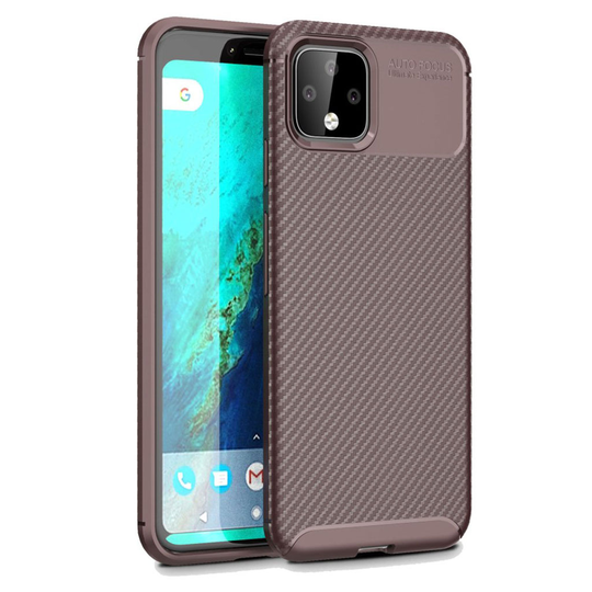 Carbon Shield Google Pixel 4 XL kuoret - Ruskea