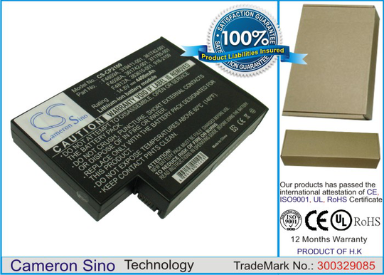 Compaq Pavilion ZE5512AP-DR222A OmniBook XE4500s-F4867HG Pavilion ZE4910US-M033UA Pavilion XT118 akku 4400 mAh