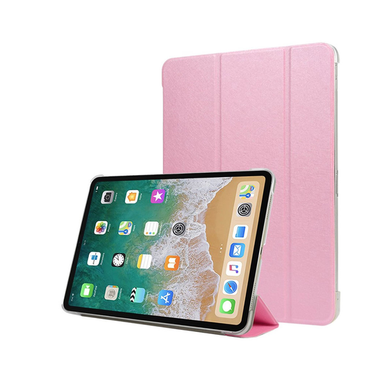 iPad Pro 11 inch (2018) kolmio taivutettava synteetti nahkainen suojakotelo - Pinkki