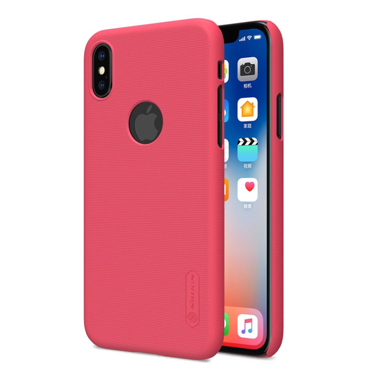 NILLKIN iPhone X eleganttinen suojakuori - Punainen