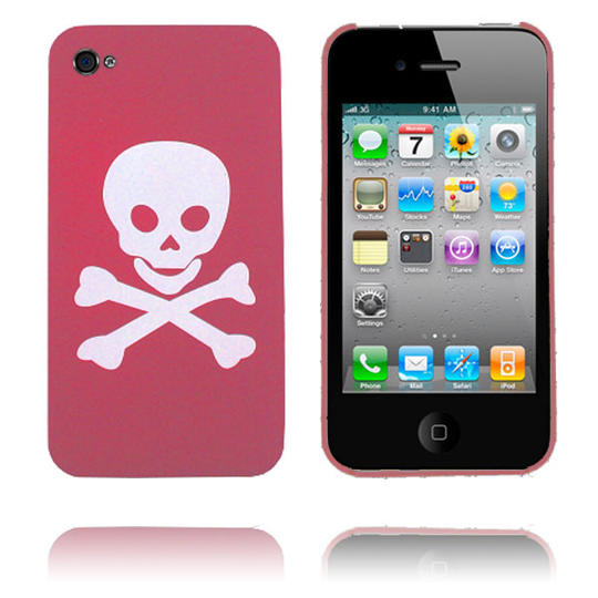 CrossBones (Pinkki) iPhone 4 Suojakuori
