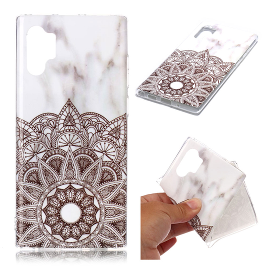 Marble Samsung Galaxy Note 10 Pro kuoret - Harmaa heimojen marmori