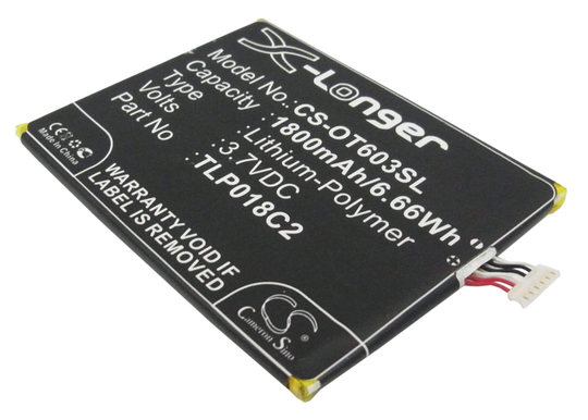 Alcatel One Touch Idol Ultra OT-6033 OT-6033X akku 1800mAh