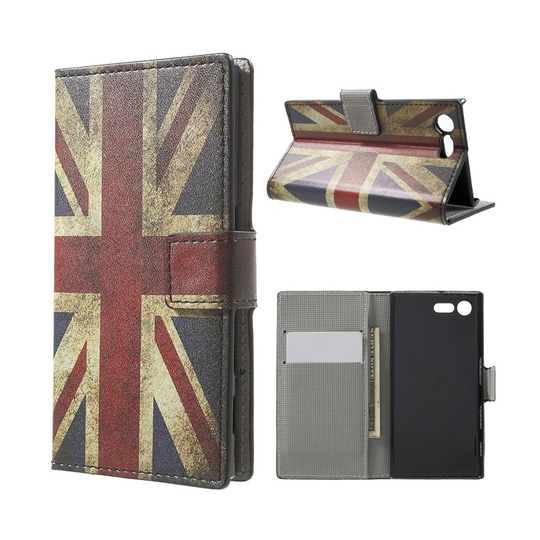 Holberg Sony Xperia X Compact Nahkakotelo - Retro Britannian Lippu