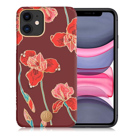 Kingxbar iPhone 11 Blossom Swarovski Case - Kapok