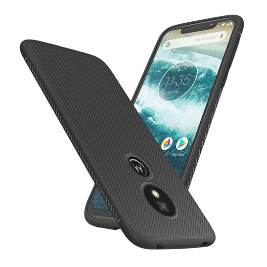 Motorola Moto G7 Play Jazz series suojakotelo - Musta