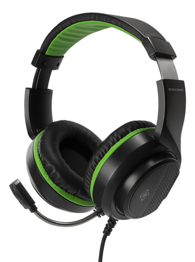 Kuulokemikrofoni Xbox Series X:lle/S:lle, 2 M Kaapeli, 40 Mm Elementit, Musta/vihreä