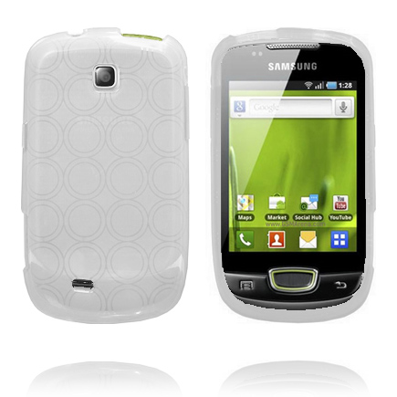 Amazona (Valkoinen) Samsung Galaxy Mini S5570 Silikonikuori