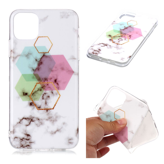 Marble iPhone 11 Pro Max kuoret - Kuusikulmainen marmori