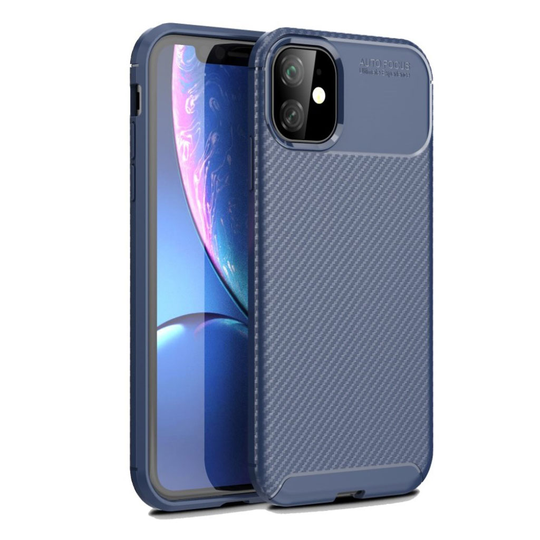 Carbon Shield iPhone 11 kuoret - Sininen