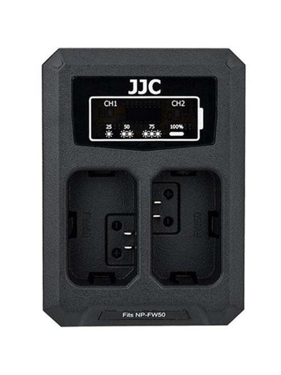 Jjc dch-npfw50 usb dual battery charger -tuplalaturi (sony np-fw50)