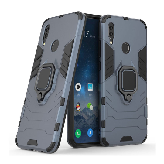 Huawei P Smart 2019 cool guard takatuki hybrid Suojakotelo - Sininen