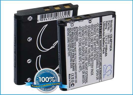 Casio NP-110 NP-110DBA yhteensopiva akku - 1150 mAh