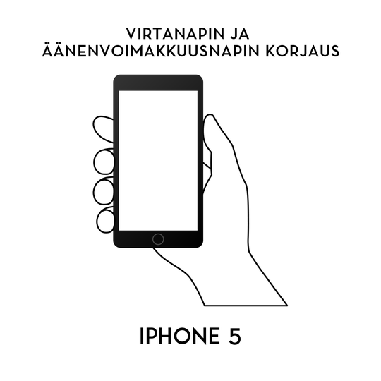 iPhone huolto - Apple iPhone 5 Virtanapin ja äänenvoimakkuusnapin korjaus