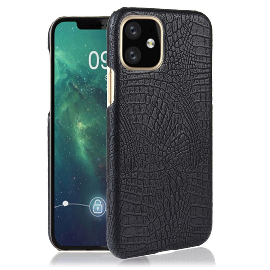 Croco iPhone 11 kuoret - Musta