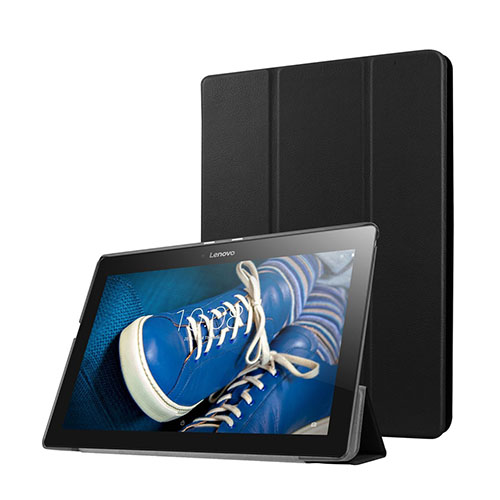 Gaarder Lines Lenovo Tab A10-30 Nahkakotelo Standillä - Musta