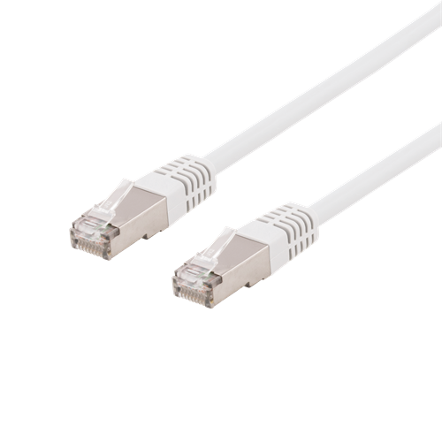 S/FTP Cat6 -laitekaapeli, 5 M, 250 MHz, Delta-sertifioitu, LSZH, Valkoinen