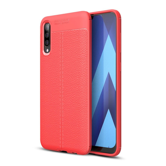 Samsung Galaxy A50 litchi case - Red