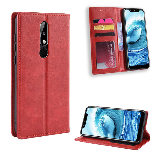 Bofink Vintage Nokia 5.1 Plus kotelot - Punainen