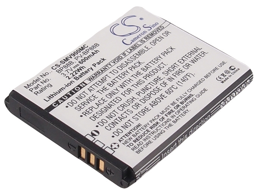 Samsung MV900 MV900F EC-MV900FBPWUS yhteensopiva akku - 600 mAh