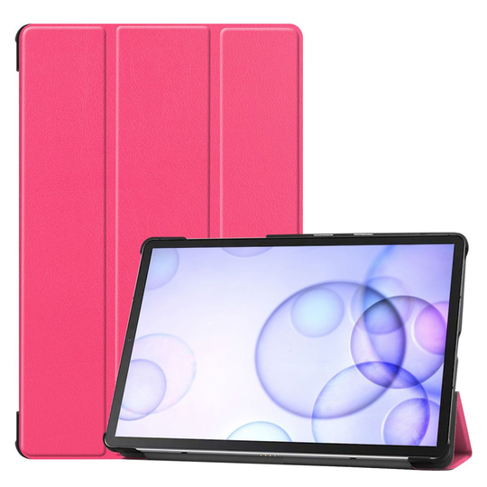 Samsung Galaxy Tab S6 tri-fold leather case - Rose