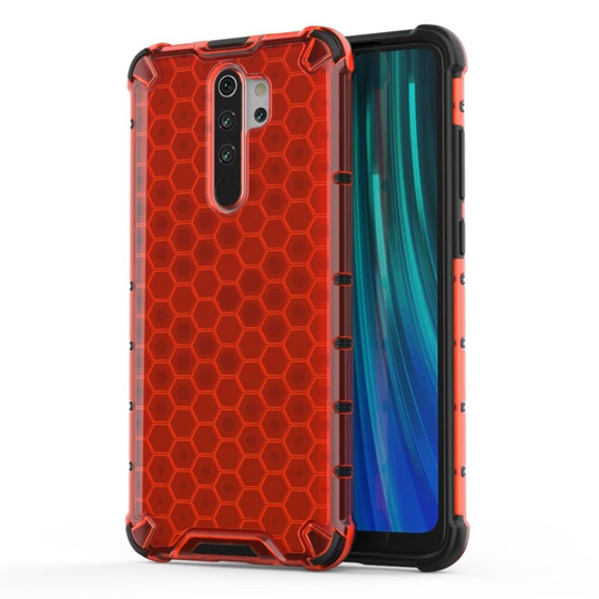 Bofink Honeycomb Xiaomi Redmi Note 8 Pro kuoret - Punainen