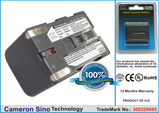 Samsung SB-L220 SB-L110 SB-LS70AB SB-L70A SB-L70R SB-L70 yhteensopiva akku 3000 mAh