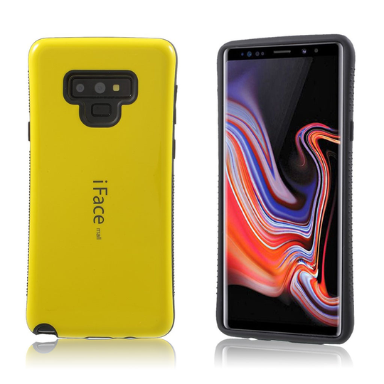 Samsung Galaxy Note9 IFACE MALL Hybriidi Muovinen Takasuoja Kuori - Keltainen