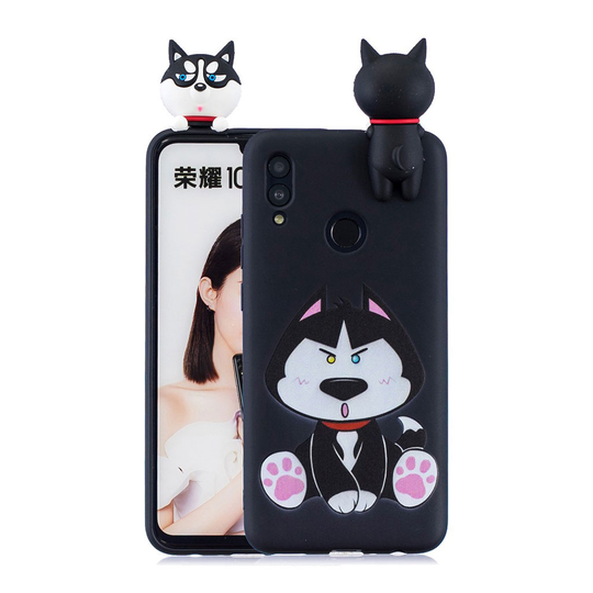 Huawei P Smart 2019 3D Eläinnukke suojakotelo - Koira