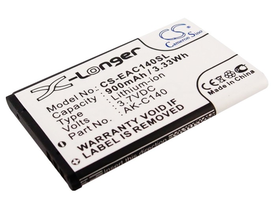 Texet / Emporia AK-C140 yhteensopiva akku 900 mAh