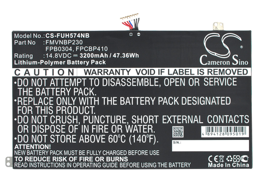 Fujitsu Lifebook UH574 akku 3200 mAh
