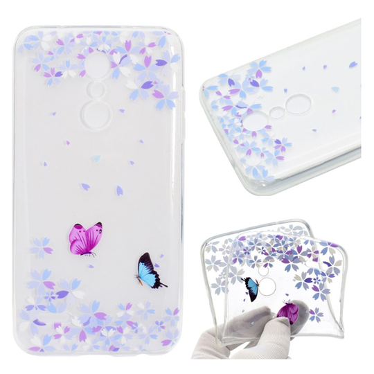LG K10 (2018) Pehmeä TPU Kuvallinen Takaosan Suoja Kuori - Perhoset