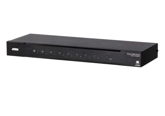 4K HDMI Switch, 8-Ports, RS-232, Audio Switch Toggle, IR