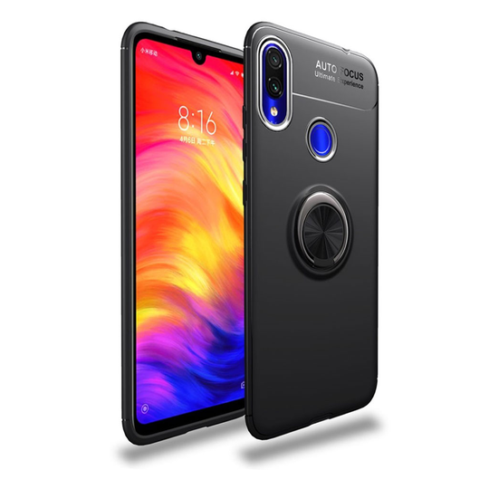 Xiaomi Redmi Note 7 rengaspidike suojakotelo - Koko Musta