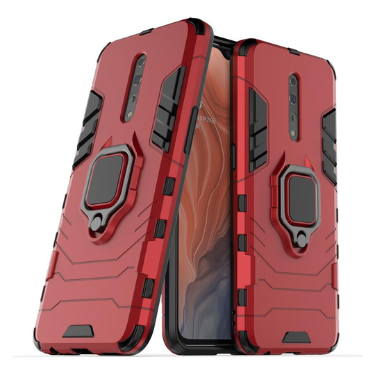 Ring Guard Oppo Reno Z kuoret - Punainen