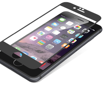 ZAGG Invisible SHIELD GLASS LUXE iPhone 6/6s Musta